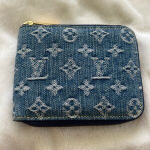 LOUIS VUITTON Monogram Denim Bifold Wallet